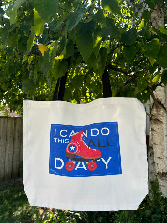 Cap on Wheels Tote Bag