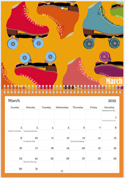 Rollerskate Calendar