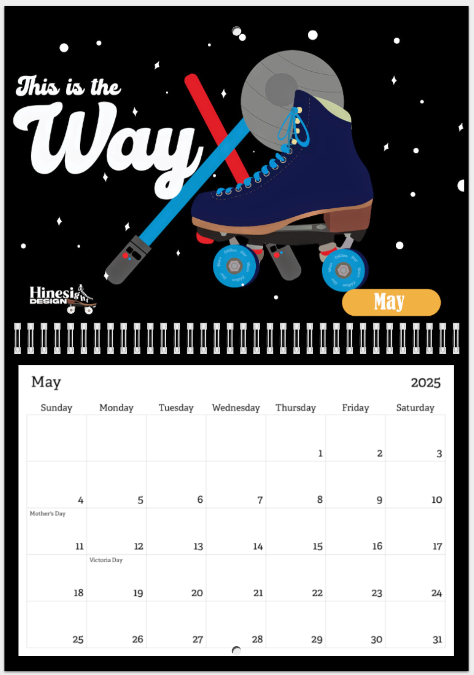 Rollerskate Calendar